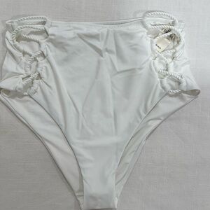 Aerie White Bikini Bottom